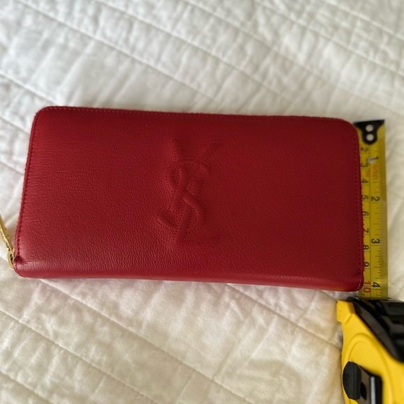 Saint Laurent zippy wallet- Rouge - Picture 7 of 8